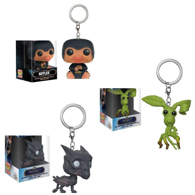 FUNKO карманные фантастические животные и где их найти, брелок из ПВХ, фигурки героев, игрушки для детей, подарок