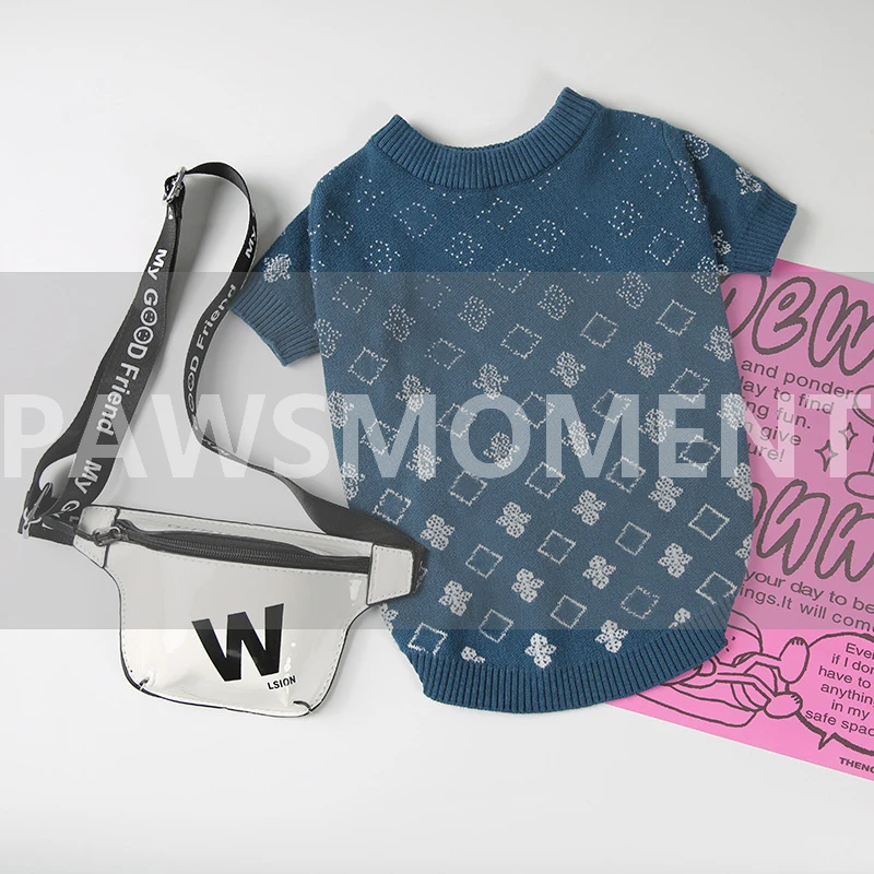 

Winte Pet Dog Clothes for Small Dogs Pets Clothing French Bulldog Gradient Pattern Cotton Sweater for Yorkies Pug Costume PC1771