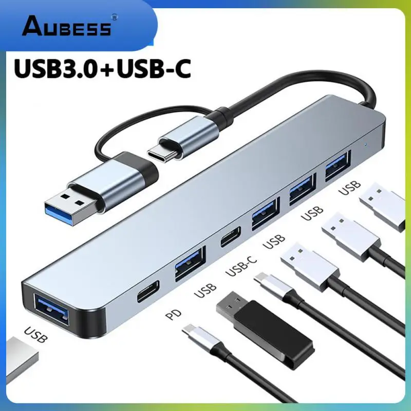 

Ultra Slim Usb C Hub Usb3.0 Type C Docking Station Portable Data Hub Multi Splitter Converter 4 Port Usb 2.0 Hub Pd Tf Card Hub
