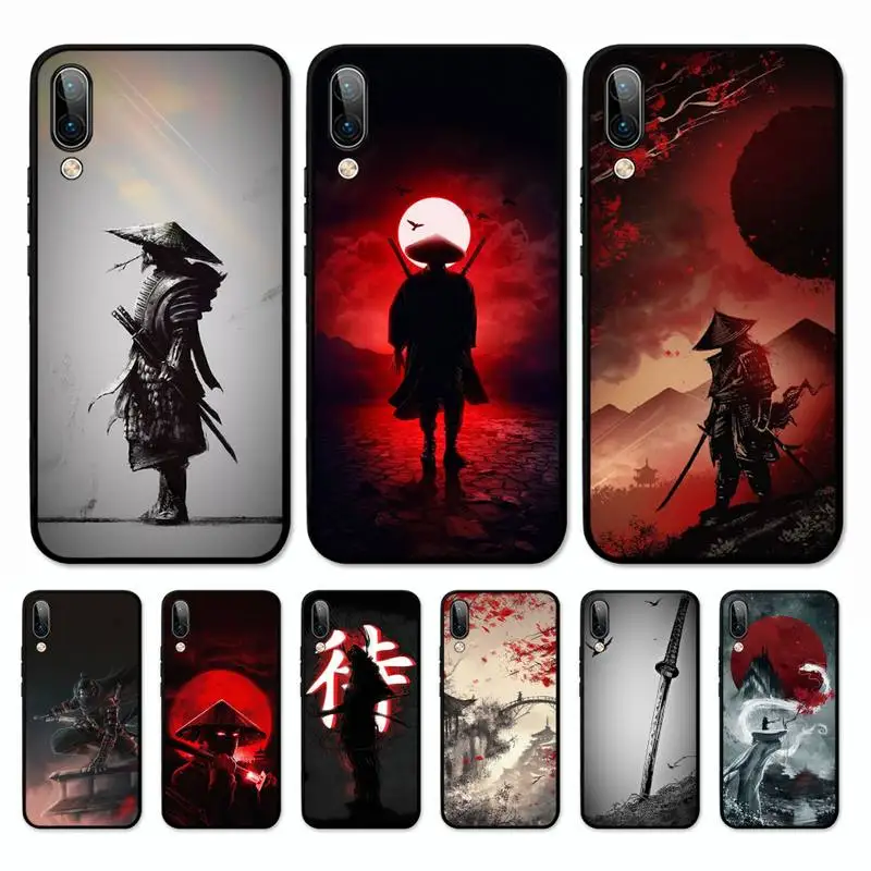 

Japan Samurai Art Phone Case for Vivo Y91C Y11 17 19 17 67 81 Oppo A9 2020 Realme c3