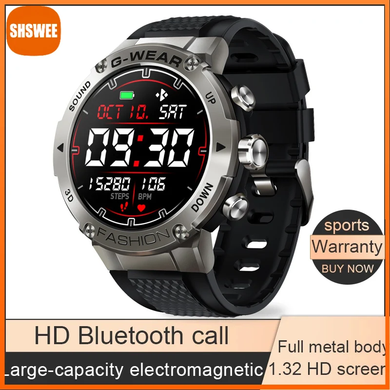 

For Huawei Xiaomi Luxury Smart Watch Men Smartwatch Mens Bluetooth Call Waterproof Sport Fitness Tracker 360*360 HD Display