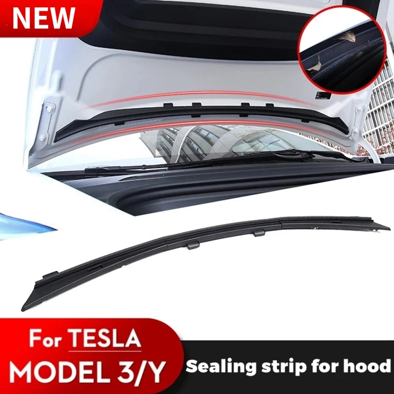 

Car Front Chassis Cover For Tesla Model 3 Y Water Strip Air Inlet Protective Cover Modification Model 3 Model Y Auto Accessories