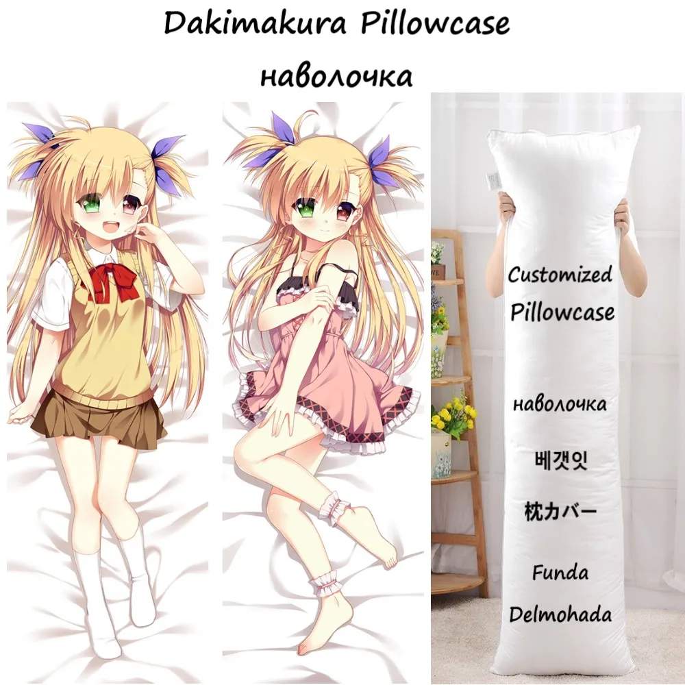 

Волшебная девушка Lyrical Nanoha обнимающая подушка для тела Чехол Fate Harlaown Dakimakura накидка Аниме игры спинка кровать Подушка Чехол