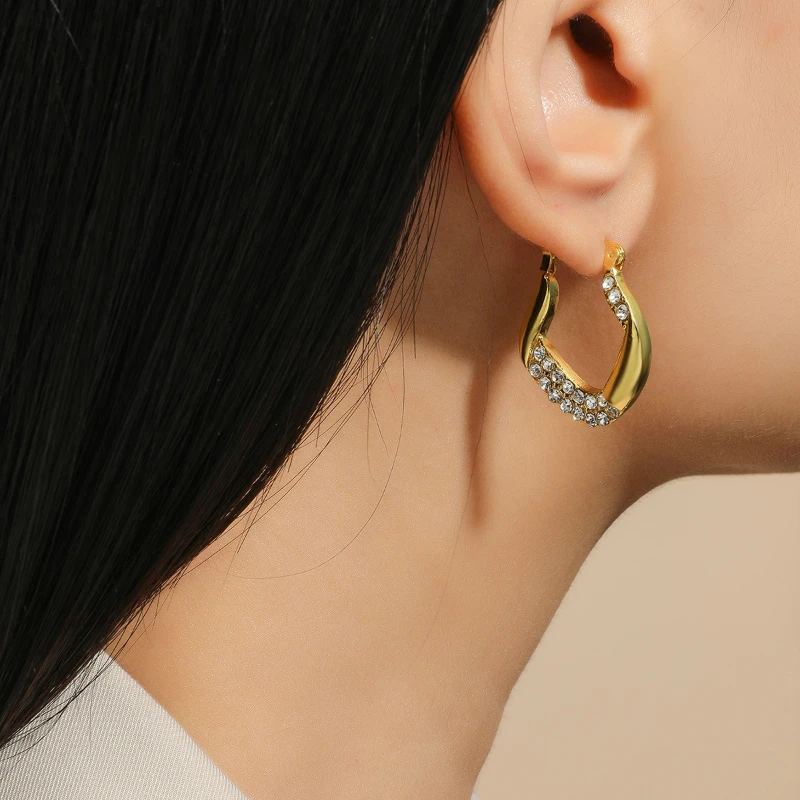 

Geometric Metal Drop Earrings for Women Jewelry Gift Irregular Circle Square Dangle Earrings Femme Cold Fashion Women's Earrings