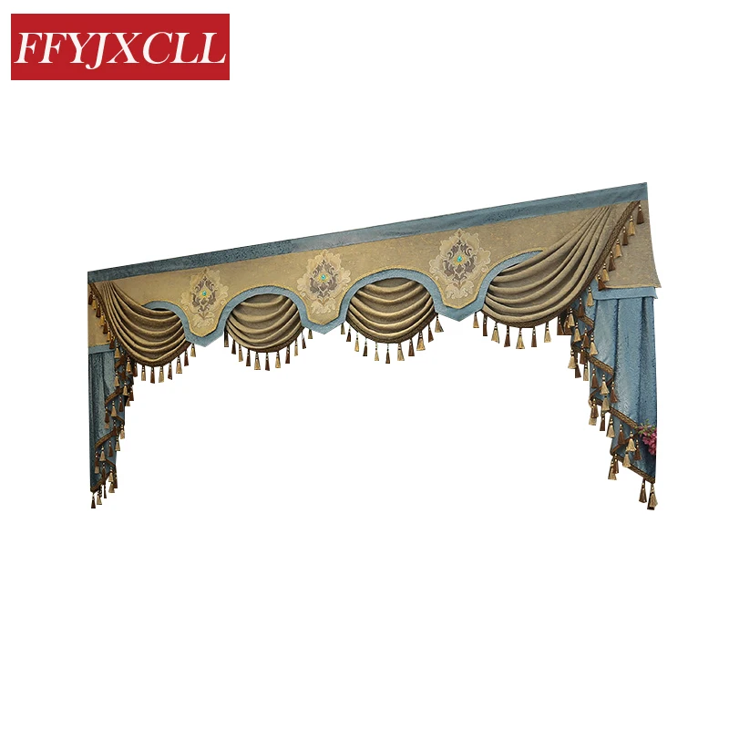 

7 Style New Pelmet Europe Luxury Valance Curtains for Living Room Window Curtains for Bedroom Curtains 1 Piece Custom Made