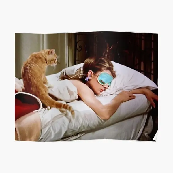 

Sleep With Cats Poster Vintage Home Decor Mural Art Modern Picture Decoration Funny Print Wall Room Painting No Frame