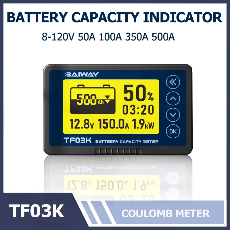 Кулометр TF03K для литиевых аккумуляторов 8-120 В 50 А а