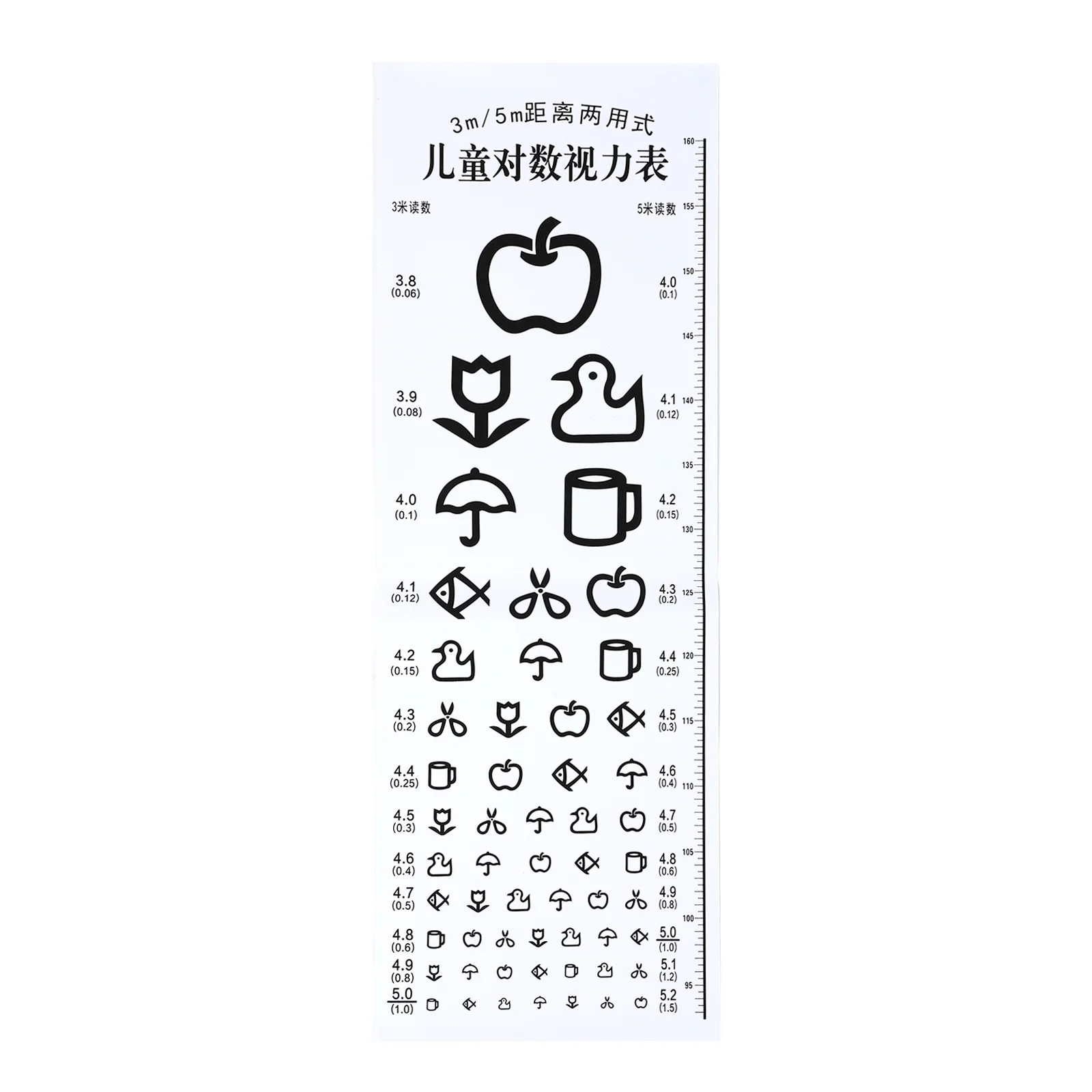 

Eye Chart Test Exam Visual Vision Charts Wall Kids Distance Pocket Snellen Exams Color Standard Acuity Feet Testing Occluder