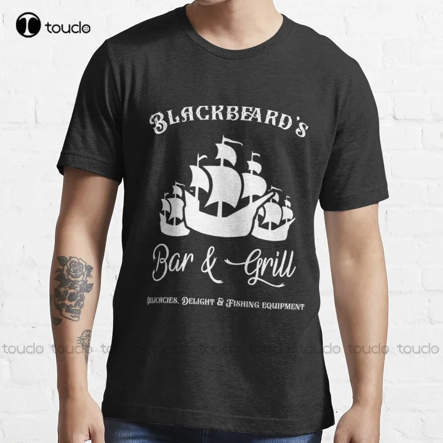 

Blackbeards Bar And Grill| Perfect Gift Trending T-Shirt White T Shirts For Men Tee T Shirts Harajuku Streetwear New Popular
