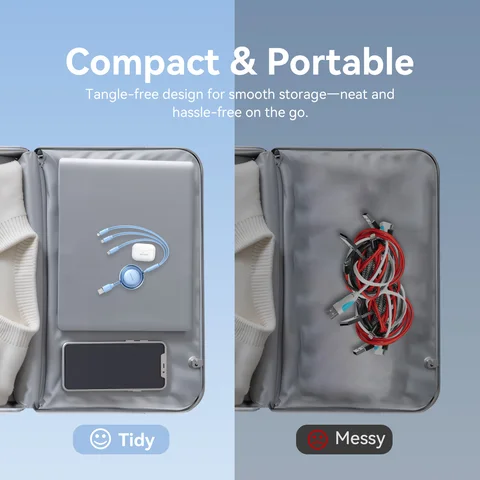 Vention USB C-кабель 3 в 1, выдвижной USB-кабель типа C, шнур Lightning для iphone 17 16 15 14 Samsung Huawei Xiaomi Charge