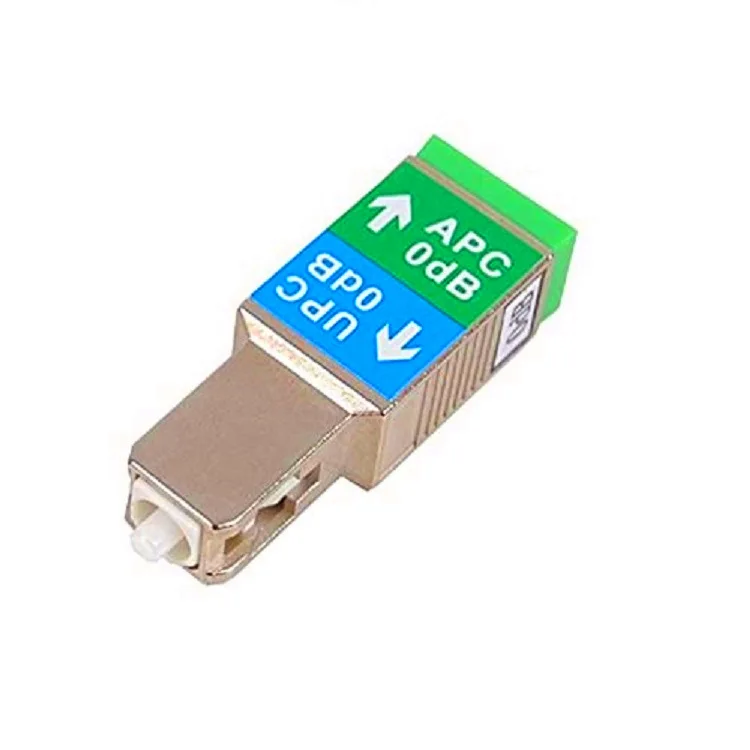 Optic Fiber Attenuator Connector0dB SC/UPC Male -SC/APCFemale SM-9/125 Fiber Optic Adapter Flange Coupler