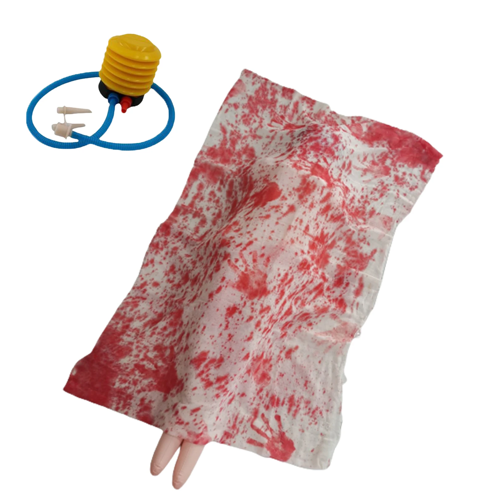 

Декорации на Хэллоуин, реквизит смерти, Хэллоуин, атмосфера, поддельные мертвые жертвы, реквизит для Хэллоуина, искусственное украшение