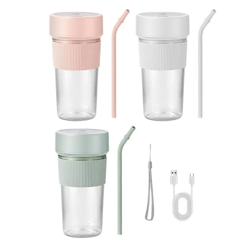 

Fresh Juice Mini Fast Portable Blender 350ml Handheld Personal Travel Blender For Smoothies Shakes Straw Design Fruit Juice