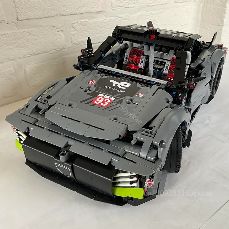 Фото НОВЫЙ Технический конструктор MOC: Спортивный гоночный автомобиль-трансформер, модель 42156, для самостоятельной сборки, детская игрушка, подарок на день рождения №1
