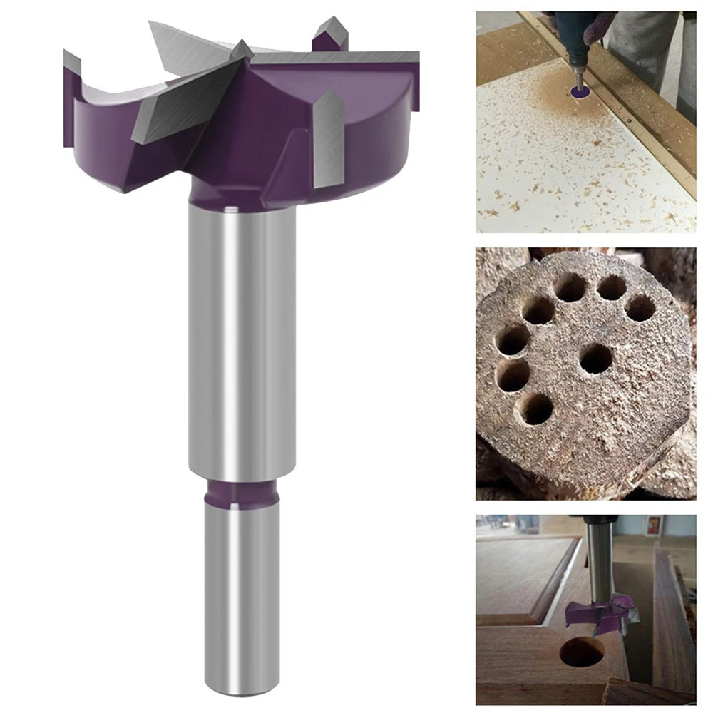 

35/45mm Mill Cuter Drill End Three Edge Woodworking Hole Opener Punching Hinge Log Splitter Drill Bit pjop