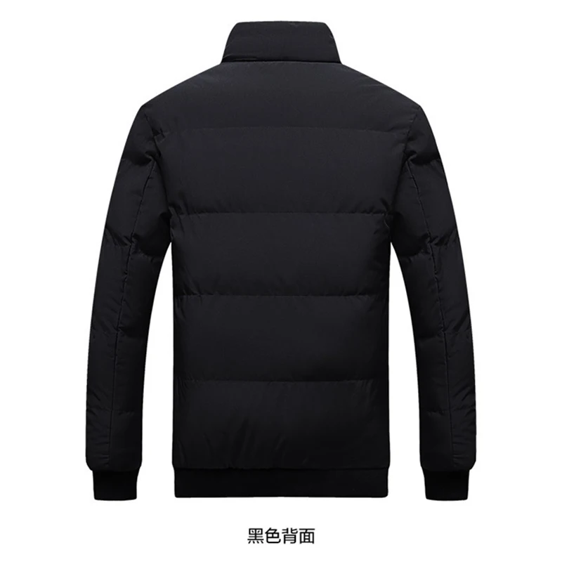 Autumn and winter new men's pure cotton stand-up collar brand jacket men's casual warm fashion street style jacket