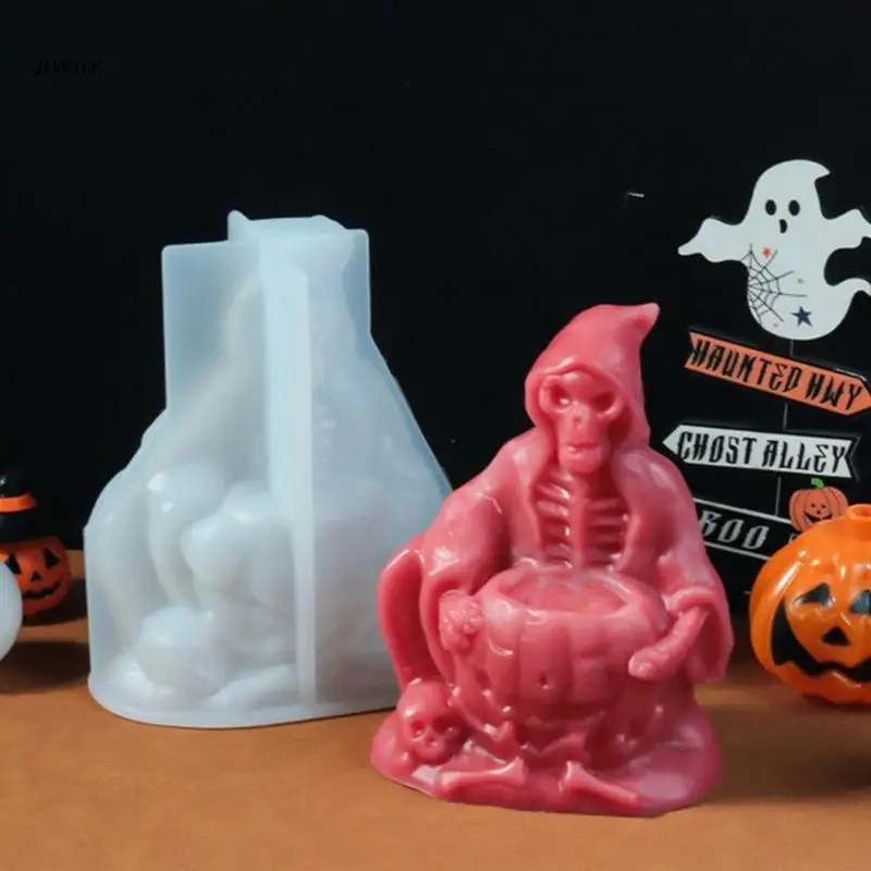 Силиконовые формы для свечей на Хэллоуин принадлежности изготовления