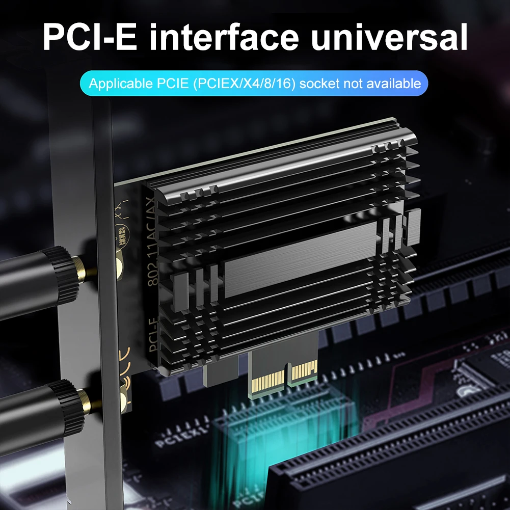 WiFi 7 PCIE Wi-Fi Карта Bluetooth 5 4 трехдиапазонный 2 4G/5G/6 ГГц беспроводной PCIe адаптер 802.11BE 6