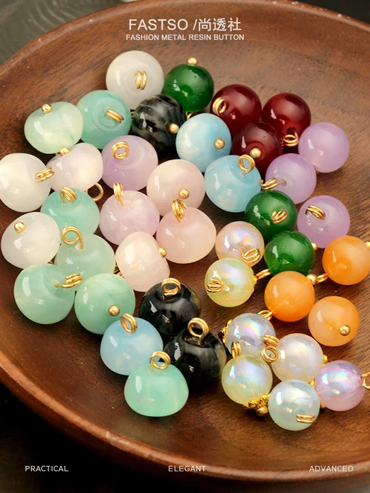 10-12 мм новые шариковые пуговицы Cheongsam для одежды подвеска из бисера свитер