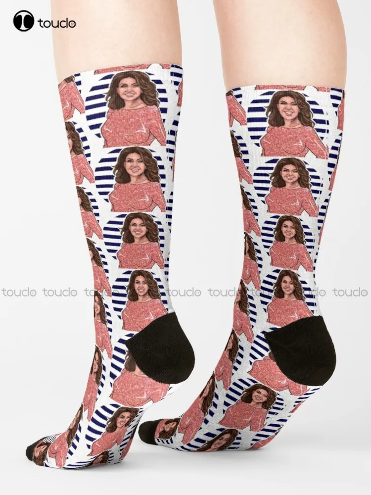 

Celebrating The Icons - Jane-Mcdonald Socks Mens Novelty Socks Personalized Custom Unisex Adult Teen Youth Socks Hd High Quality