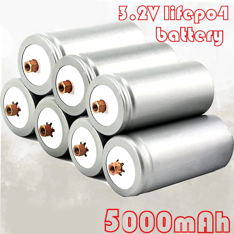 

100% Originele 32650 5000Mah 3.2V Lifepo4 Oplaadbare Batterij Professionele Lithium Ijzerfosfaat Met Schroef