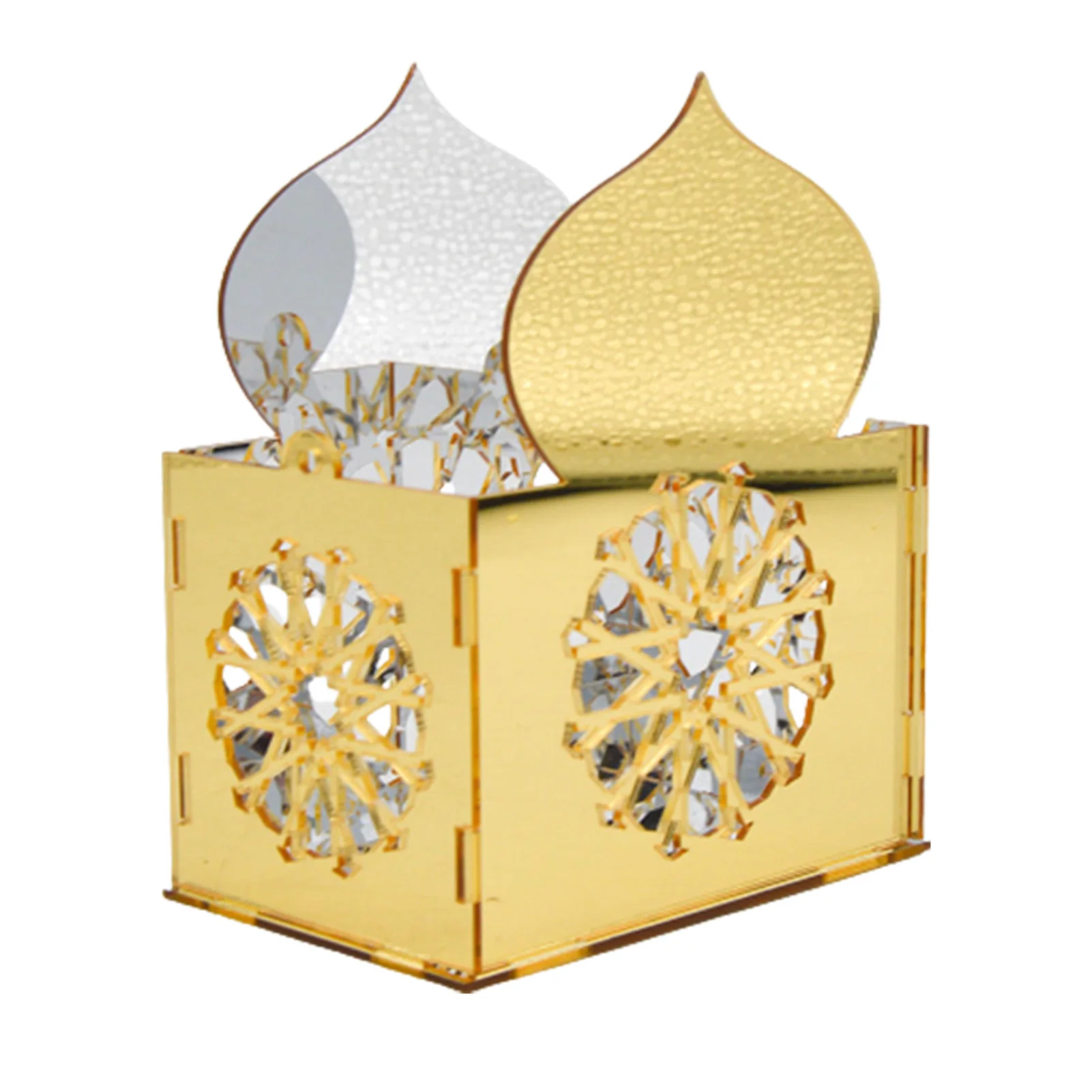 

Ramadan Home Decoration Gold and Silver Double Side Reflective Mirror Crafts for Ramadan Parties Home Decor