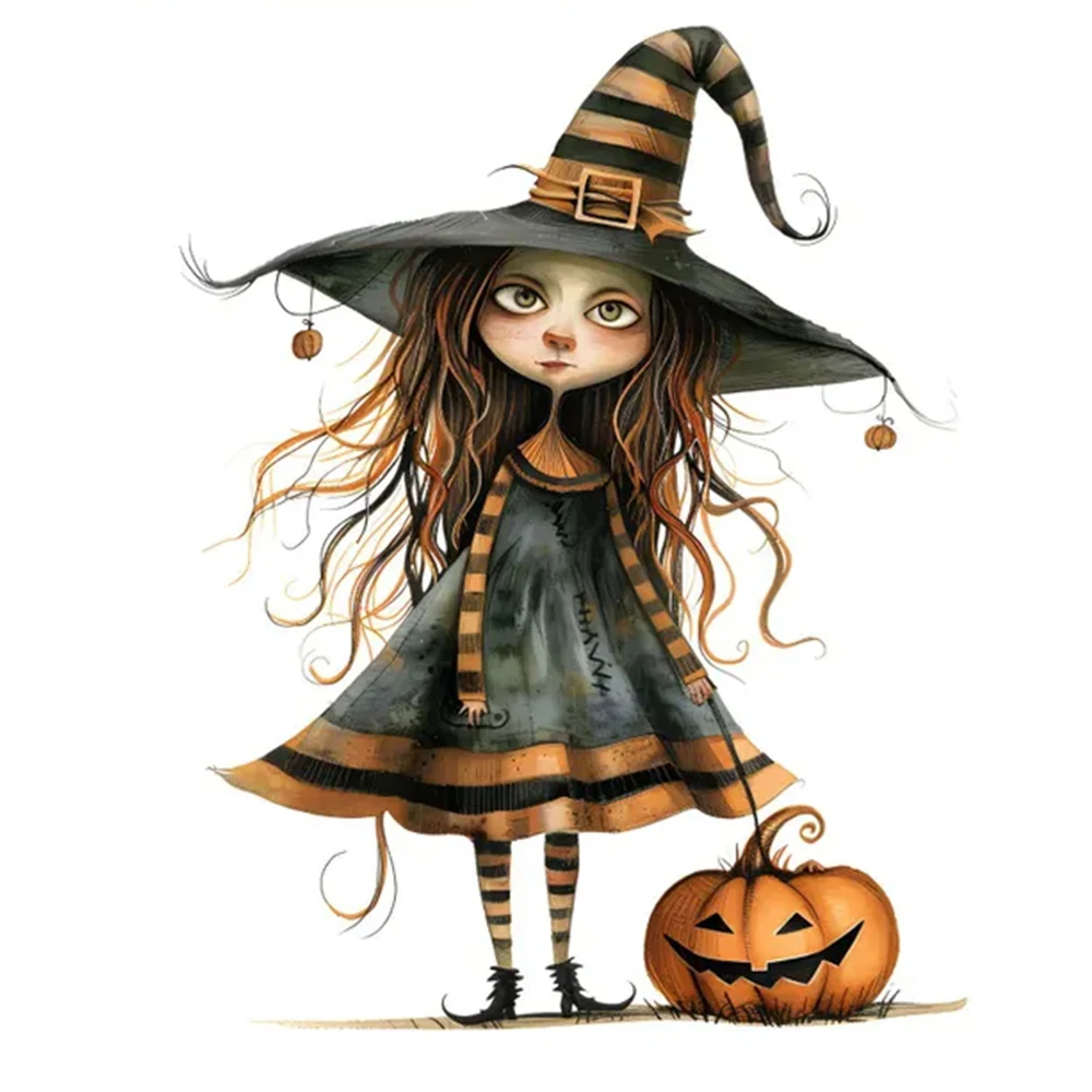 1 шт., милое украшение комнаты ведьмы на Хэллоуин, украшение для гостиной, спальни, наклейки для туалета, наклейки на стену