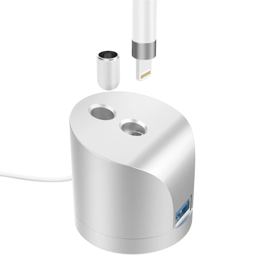 

Зарядная подставка совместима с Apple Pencil, зарядная док-станция, портативный алюминиевый держатель, зарядная станция с USB-кабелем для iPad