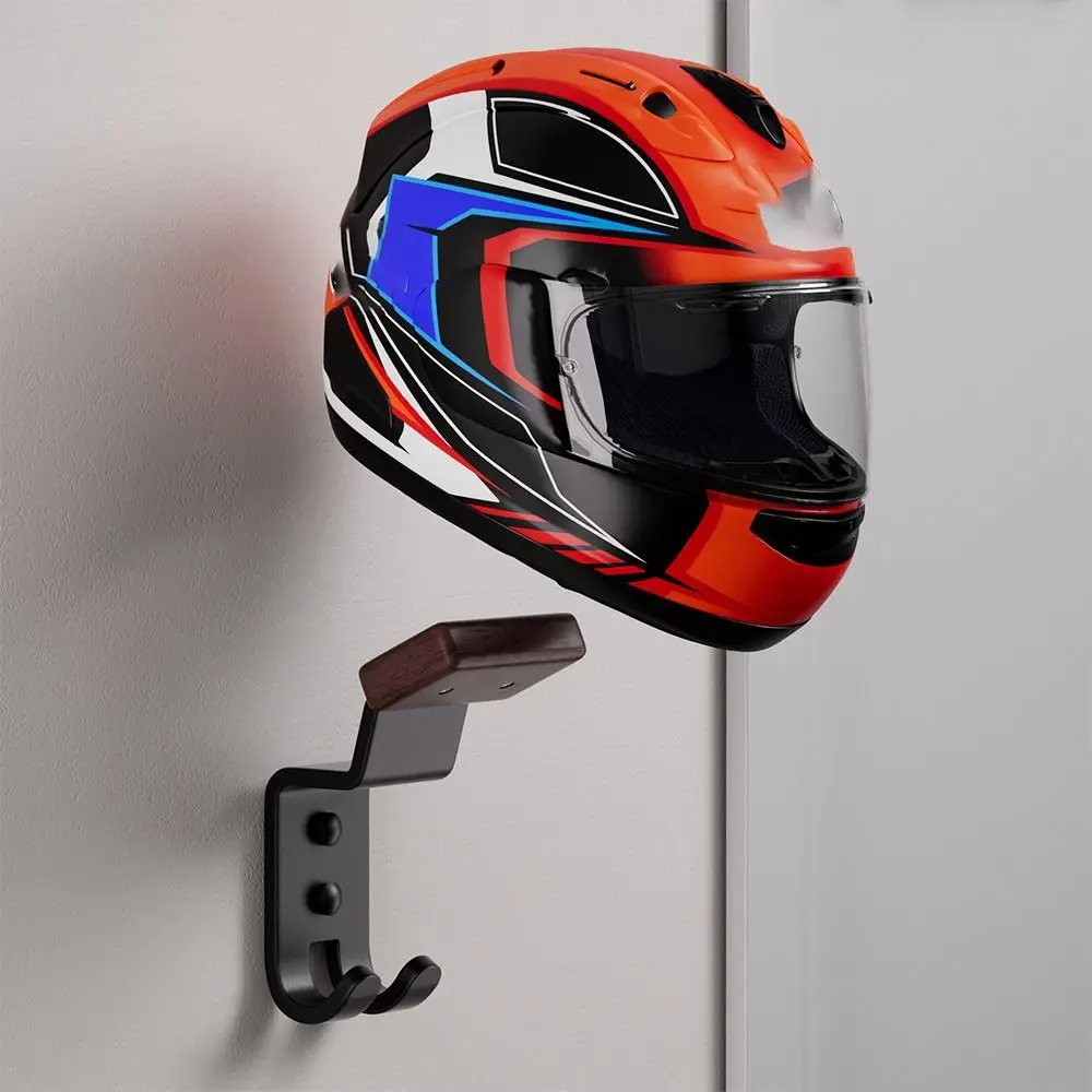 Многофункциональная настенная металлическая вешалка для мотоциклетного шлема