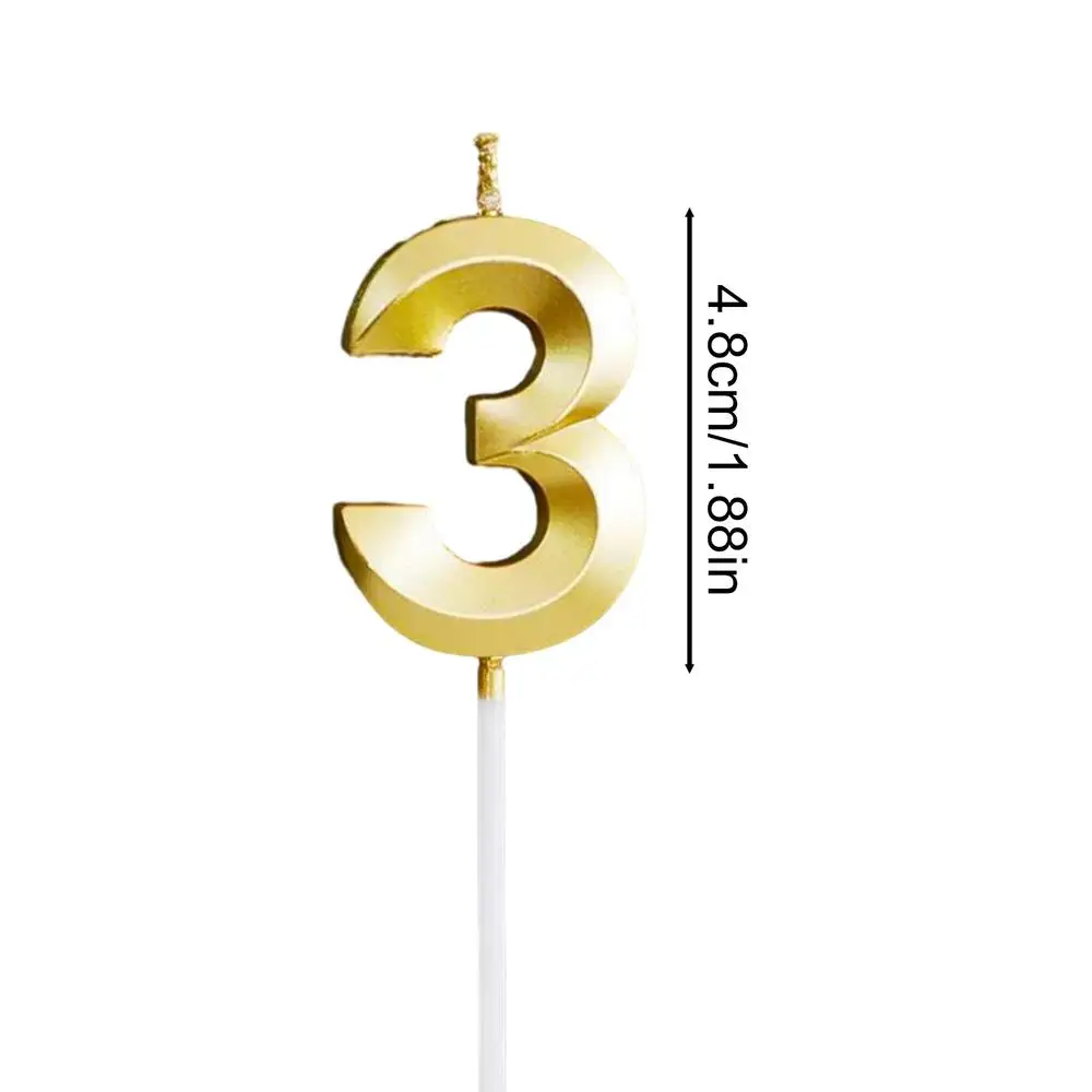 

Золотые цифровые свечи для торта