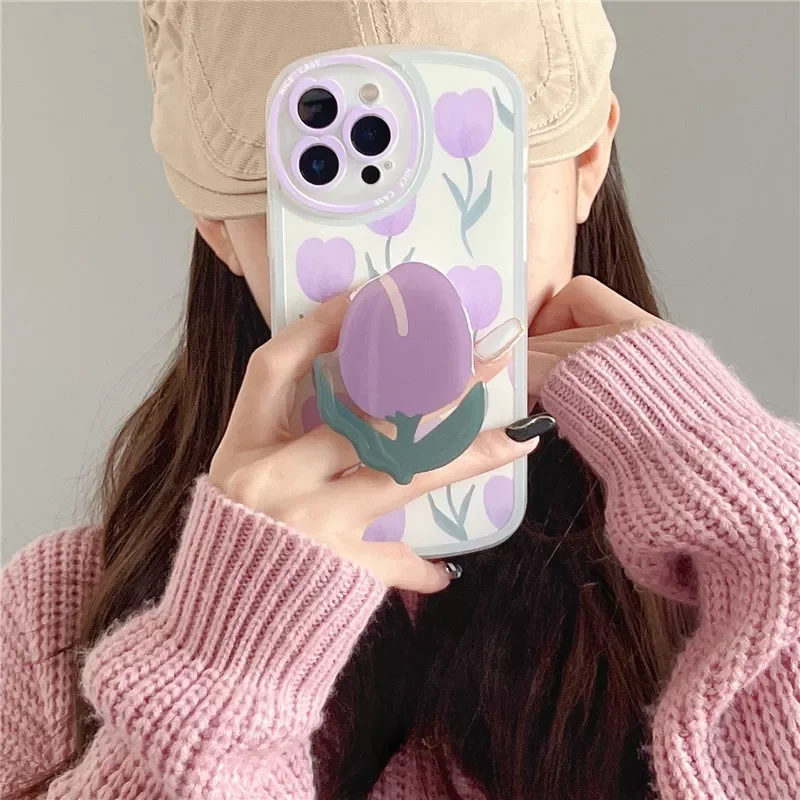 

Free Shipping Bracket Ring Holder Stand Soft Phone Case for iphone 13 Pro Max 12 MiNi 11 XR X XS 7 8 plus 6S SE 3 Lens Protectiv