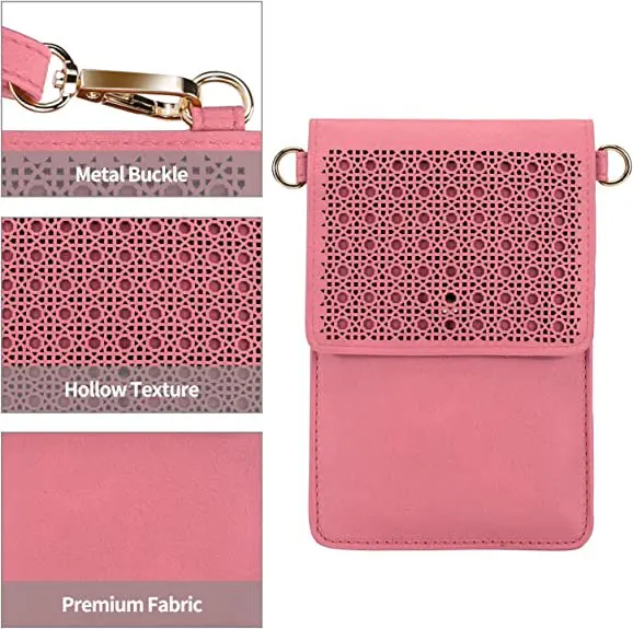 Crossbody Phone Purse for Women, Lightweight Shoulder Wallet PU  Phone Case Bag