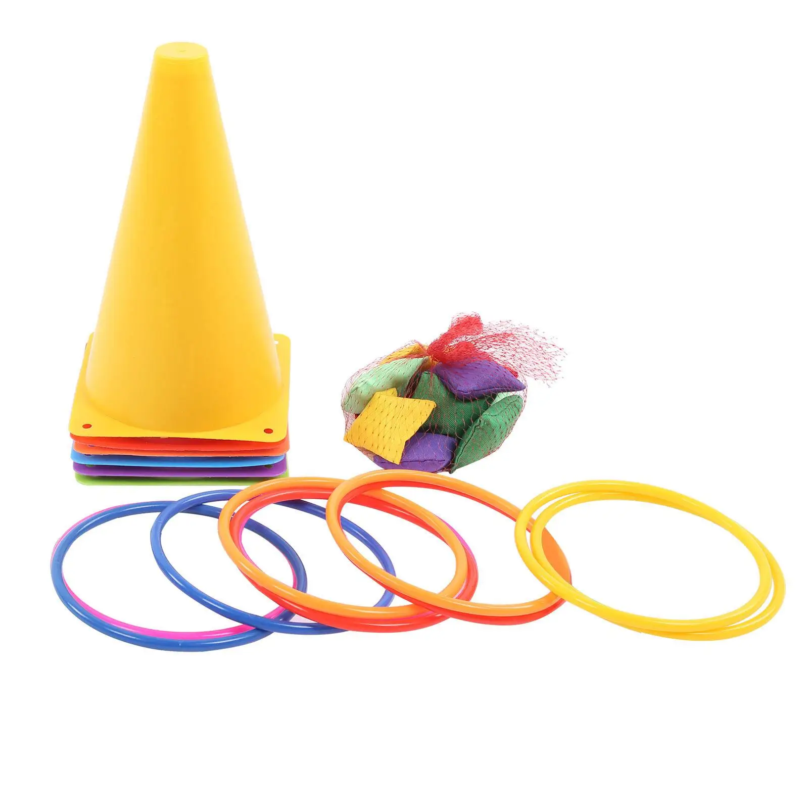 Набор игрушек в виде бобов с 6 дорожными конусами 10 шт.