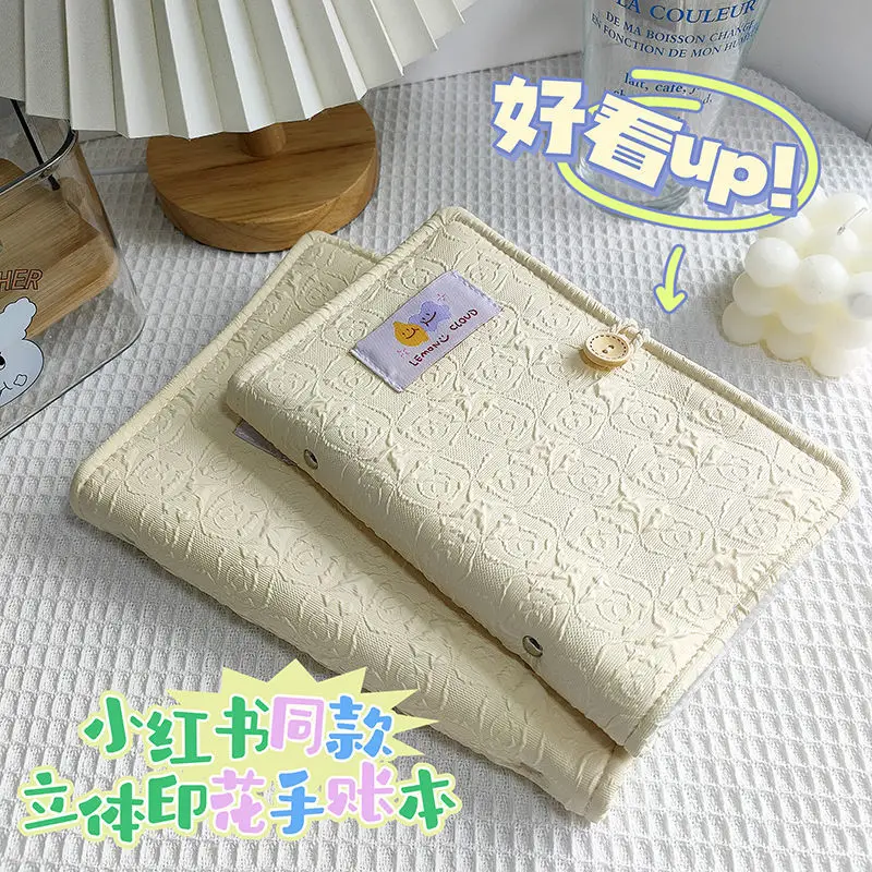 

A5 Cloth Craftsman Account Book Student Gift Loose Leaf Book A6 Manual Account Book Notebook Diary 100 Sheets