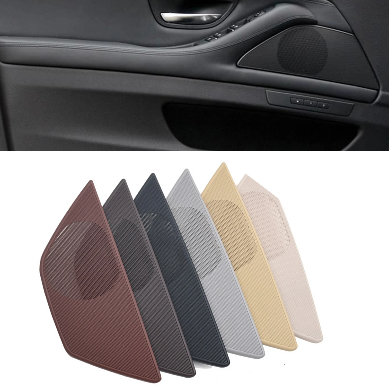 

For BMW 5 Series F10 F18 2011-2017 LHD Black Car Front Left/Right Side Door Trumpet Speaker Horn Cover Frame Trim Shell Bezel