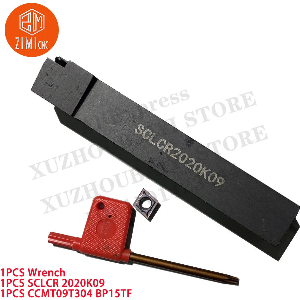 1PCS SCLCR2020K09 внешний токарный держатель 95 градусов + CCMT09T304 BP15TF твердосплавные
