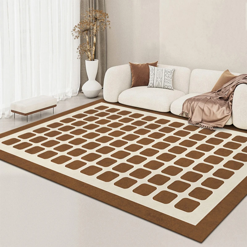 

Plaid Simple Carpets for Living Room Decoration Teenager Bedroom Decor Rugs Sofa Coffee Table Carpet Non-slip Area Rug Floor Mat
