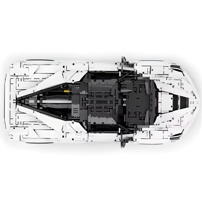 Новый MOC высокотехнологичный белый SP3 Sprots модель автомобиля строительные блоки