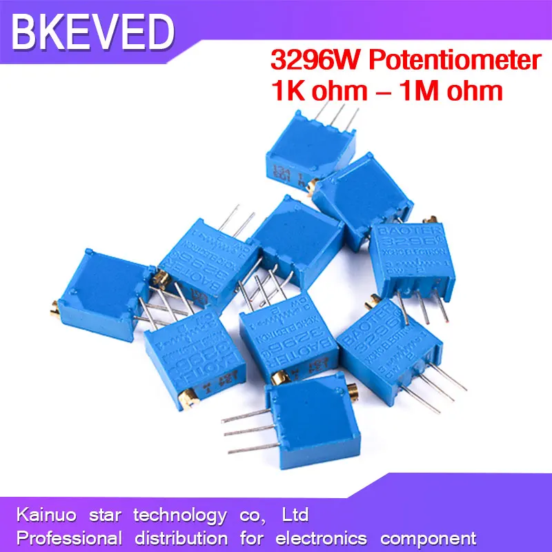 10 шт. 3296 Вт 50 100 200 500 Ом 1K 2K 5K 10K 20K 50K 100K 200K 500K 1M 103 100R 200R 500R триммер-потенциометр