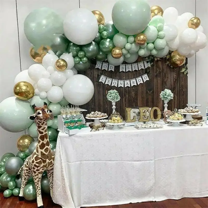 108 шт. зеленый воздушный шар арка гирлянда комплект воздушных шаров набор