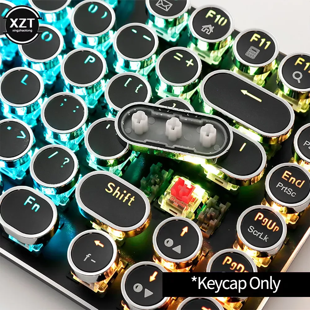 

104Pcs/Set Universal Round Key Cap Keycaps for Cherry MX Mechanical Keyboard Backlit Design High-Quality PBT Material
