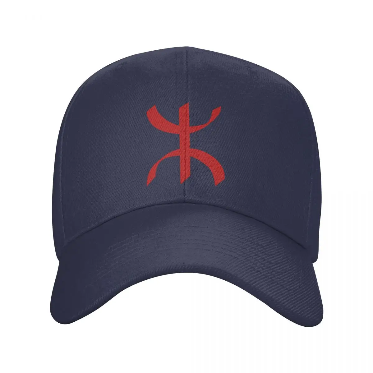 

New Custom Red Amazigh Tifinagh Symbol Baseball Cap for Men Women Adjustable Berber Flag Dad Hat Outdoor Snapback Caps