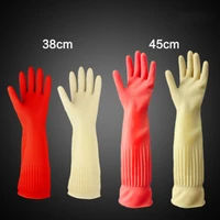 extended thickened dishwashing cleaning gloves silicone rubber dish washing glove for household scrubber kitchen clean tool