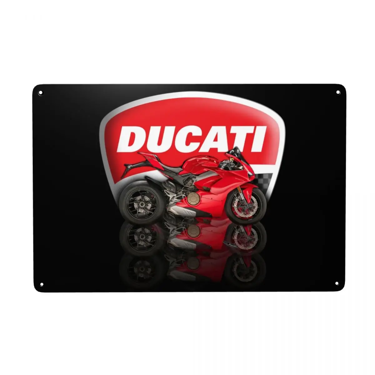 

Металлический знак Ducati в стиле ретро, персонализированный итальянский мотоцикл, жестяная фотопещера для мужчин, декоративное искусство