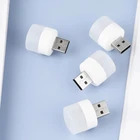 Лампа с USB-разъемом для компьютера, маленький светильник для чтения с USB-зарядкой и защитой глаз светодиодный маленький круглый ночсветильник для чтения