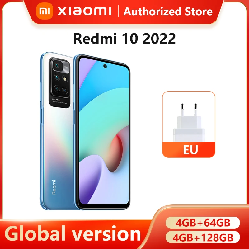 Смартфон Xiaomi Redmi 10 экран 2022 дюйма 4 ГБ/128 ГБ |