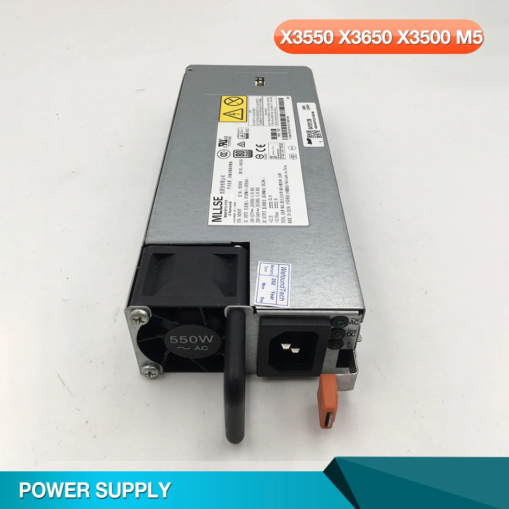 Для нового сервера IBM блок питания X3550 X3650 X3500 M5 00FK930 94Y8137 94Y8138 94Y8139 550 Вт тестовая