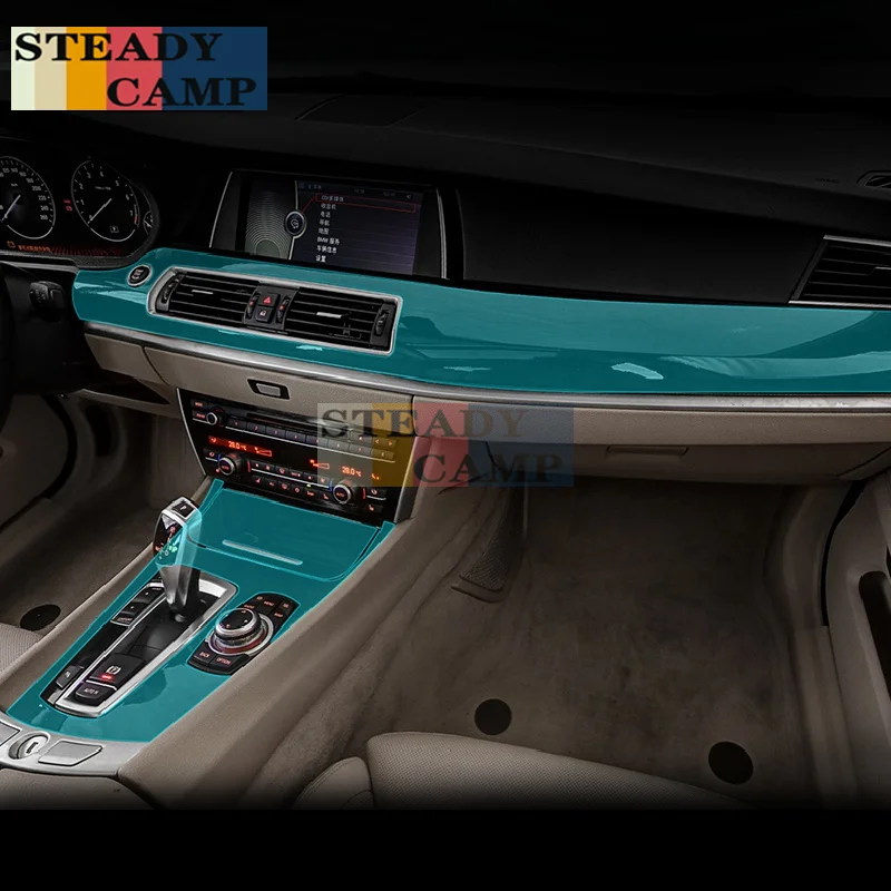

For BMW F07 F10 F11 Series 5 5GT 2011-2017 Car Interior Center console Transparent TPU Protective film Anti-scratch Repair film