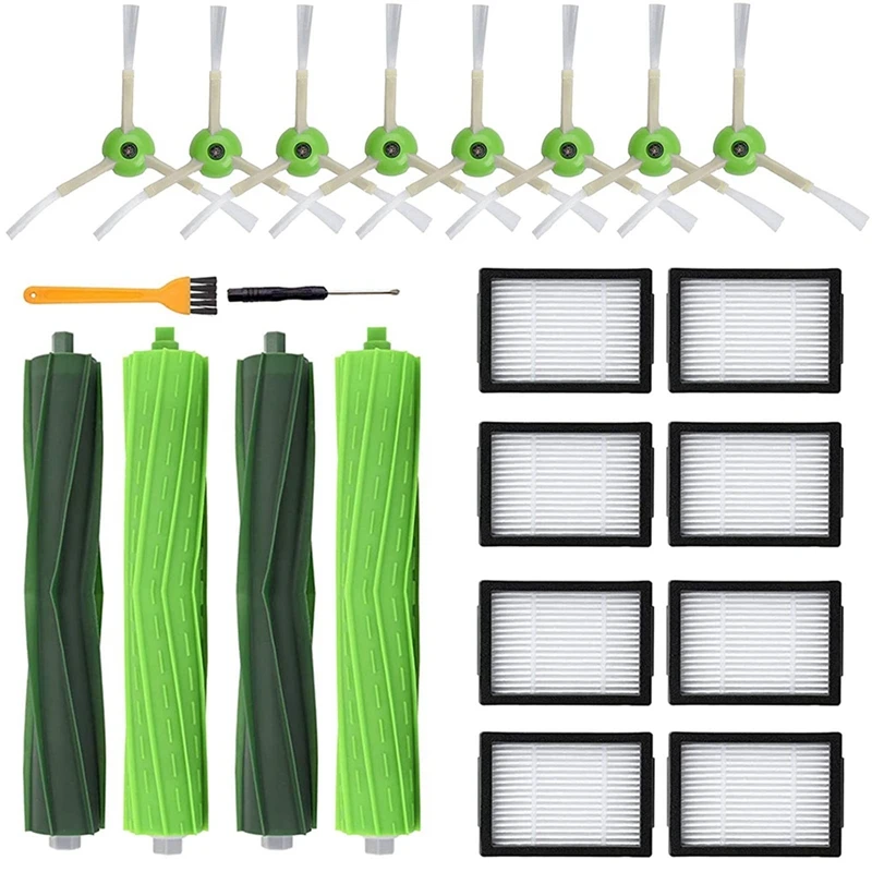 

Main Brush Side Brush Hepa Filter Compatible For Irobot Roomba I7 I7+ I3 E5 E6 Vacuums Cleaner Accessories Kit