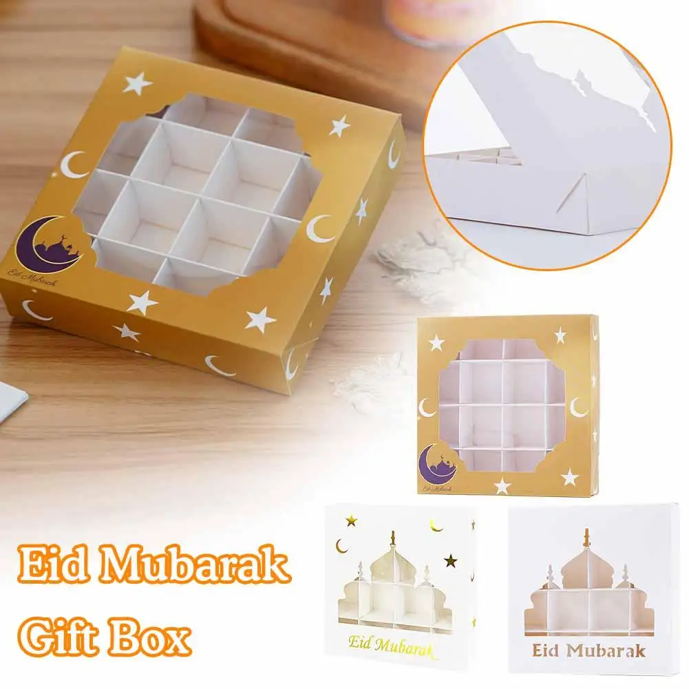 

Eid Mubarak Gift Box Candy Chocolate Packaging Box Supplies Home Muslim Decoration Ramadan Eid Islamic Party Al-fitr Kareem Q5Y0